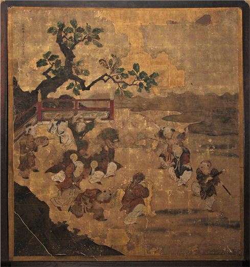 唐 子 図 (大岡春卜)
