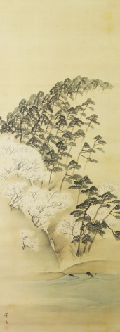 松村景文　　嵐山図
